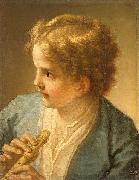 Boy with the flute by tuscan painter Benedetto Luti Benedetto Luti